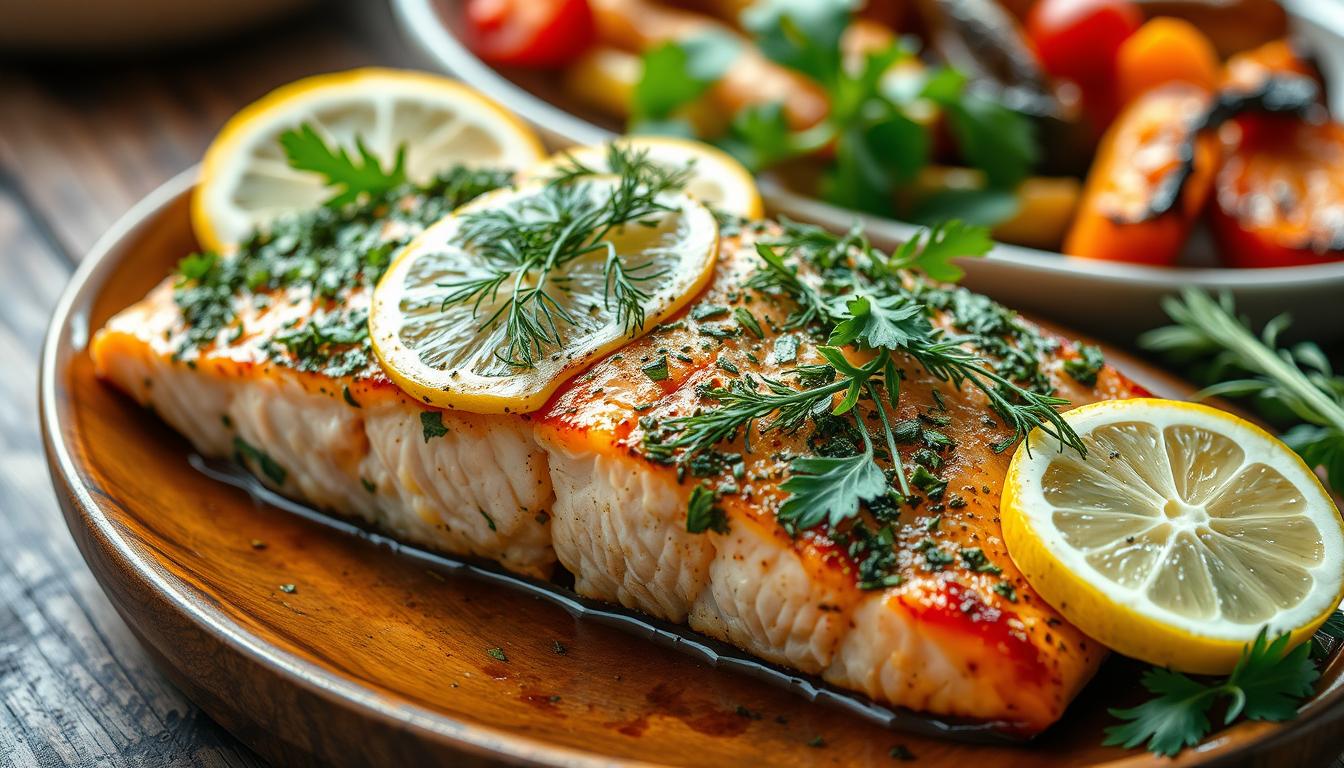 herb baked salmon