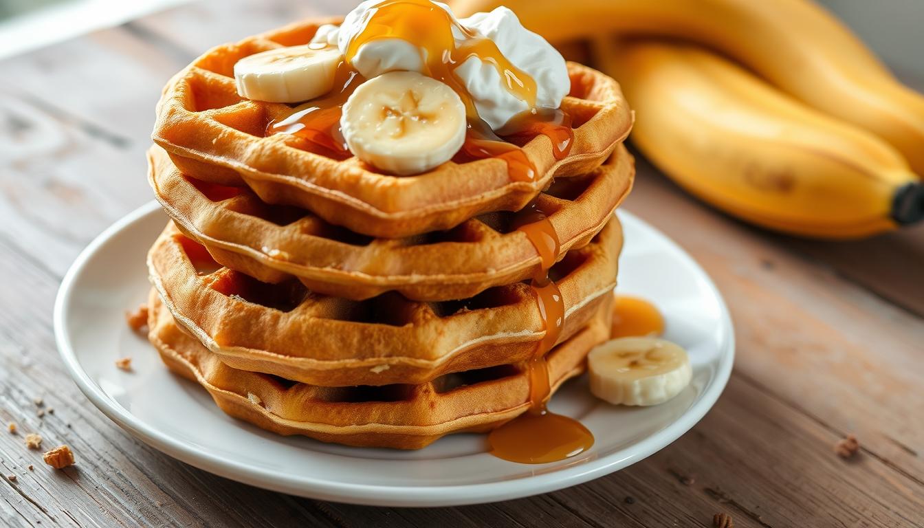 banana bread waffles