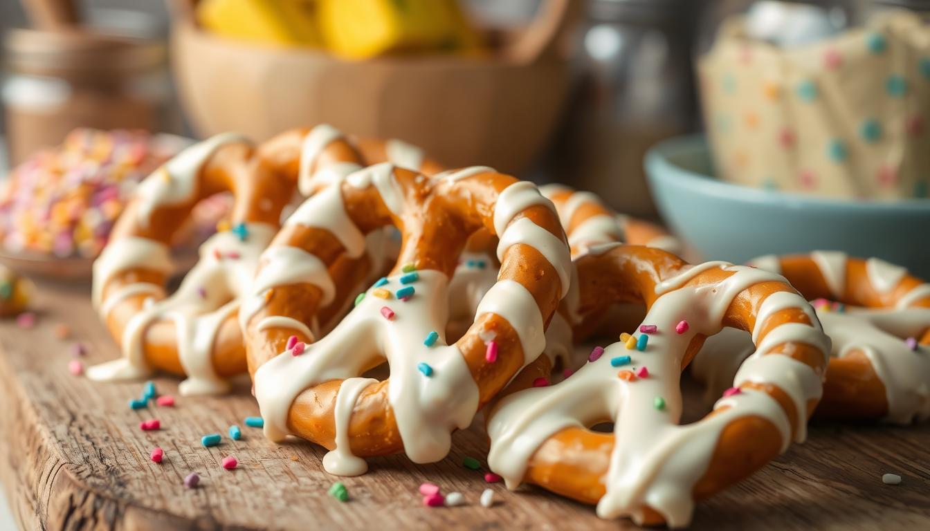 white chocolate pretzels