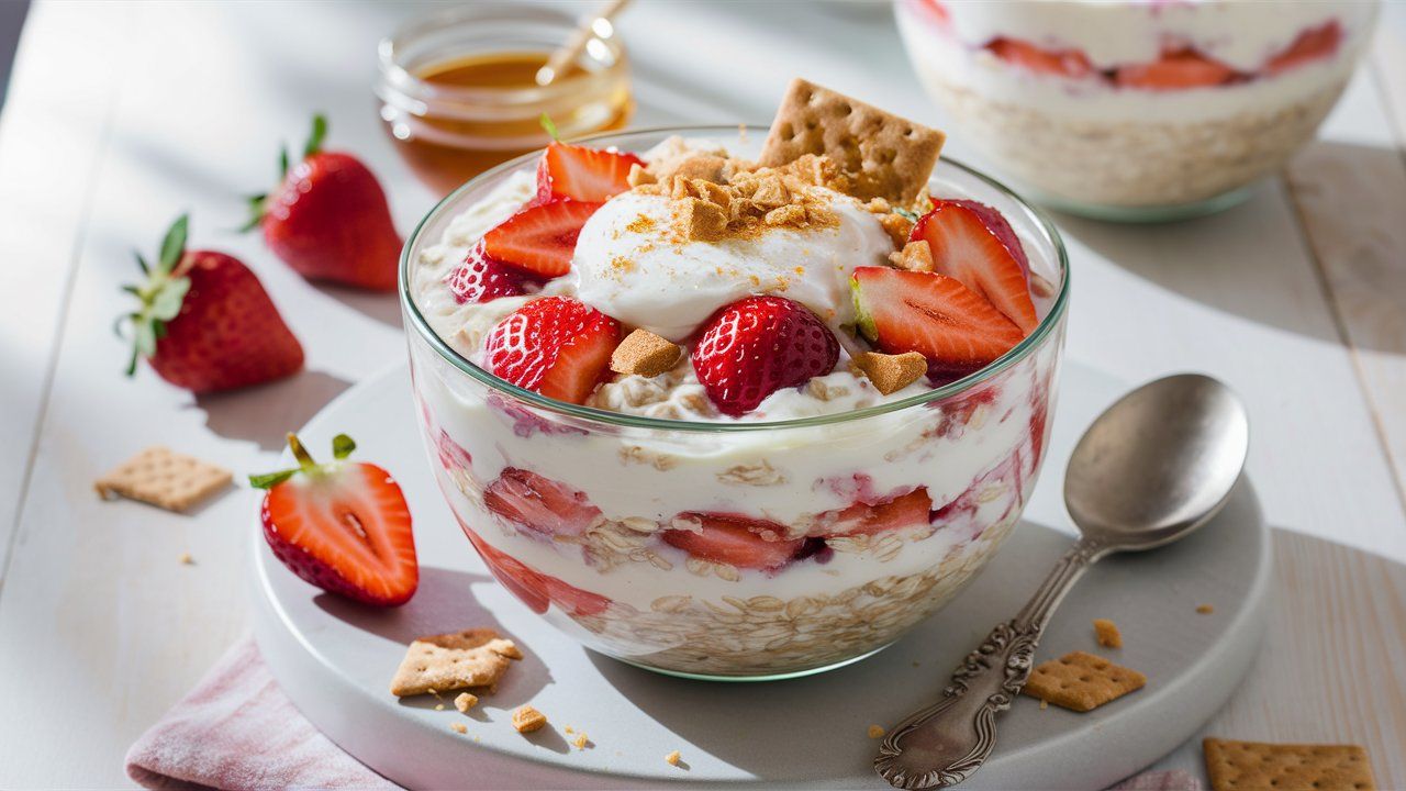 Strawberry Cheesecake Overnight Oats